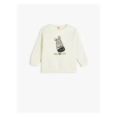 Koton Baby Boy Ecru Sweatshirt