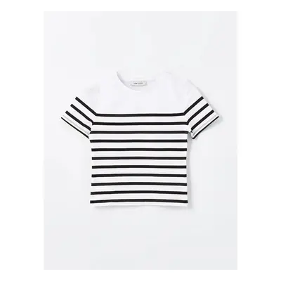 LC Waikiki LCW Vision Crew Neck Striped Short Sleeve Women's T-Shirt