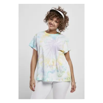 Dámské tričko Tie Dye Boyfriend Tee pastelové