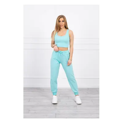 Set top+kalhoty mint