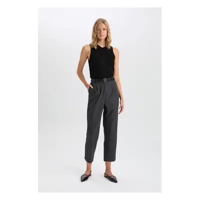 DEFACTO Pants Wide Leg High Waist Straight Leg