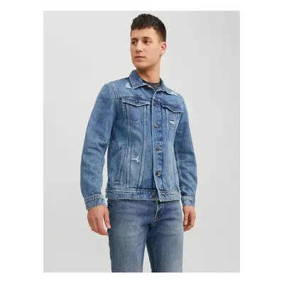 Modrá pánská džínová bunda Jack & Jones Jean - Pánské