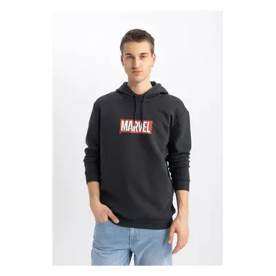 DEFACTO Marvel Regular Fit Hooded Sweatshirt