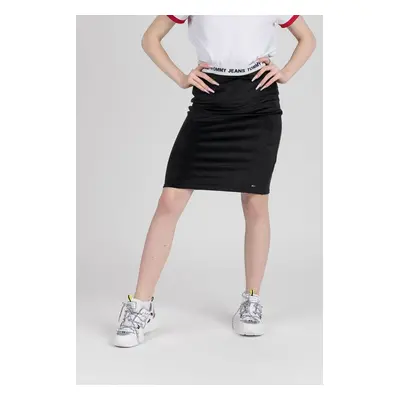 Tommy Jeans Skirt - TJW VELVET BODYCON SKIRT black