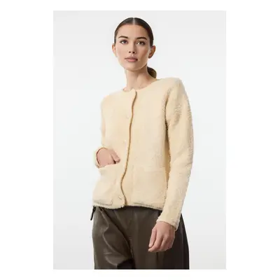 Trendyol Stone Boucle Pocket Knitwear Cardigan