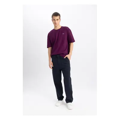 DEFACTO Gabardine Trousers Baggy Fit Pocket Straight Leg