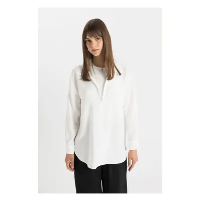 DEFACTO Relax Fit Long Sleeve Shirt Tunic