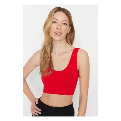 Trendyol Red Seamless/Seamless Support/Shaping Knitted Sports Bra