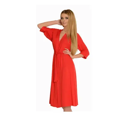 Bathrobe De Lafense 940, Visa M-2XL women's red