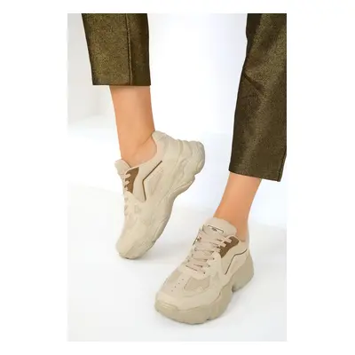 Soho Beige-Brown Women's Sneakers