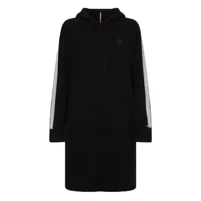 Tommy Hilfiger Dress - TH FLEX RELAXED HOODIE DRESS LS black