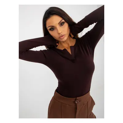 Blouse-EM-BZ-784.33P-dark brown