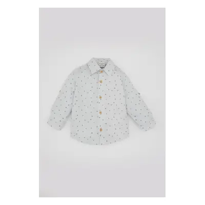 DEFACTO Baby Boy Voile Long Sleeve Patterned Shirt