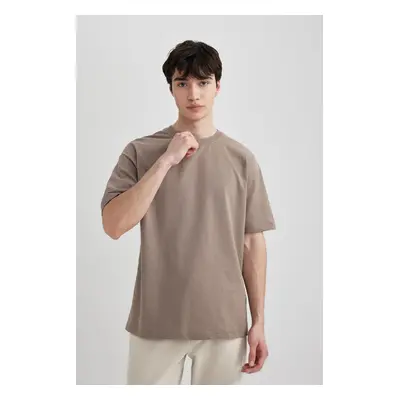 DEFACTO Boxy Fit Crew Neck Short Sleeve Basic T-Shirt