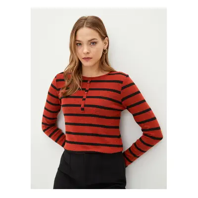 LC Waikiki Crew Neck Striped Long Sleeve Women's T-Shirt