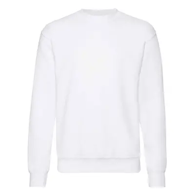 Men's White Sweatshirt Set-in Sweat Fruit of the Loom