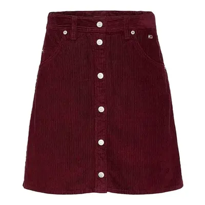 Tommy Jeans Skirt - TJW CORDUROY MINI SK red