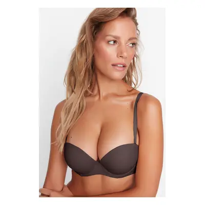 Trendyol Brown Rope Strap Extra Padded/Push-Up Tshirt Bra Knitted Bra