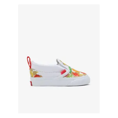 Bílé dětské vzorované slip on tenisky VANS Haribo - Kluci