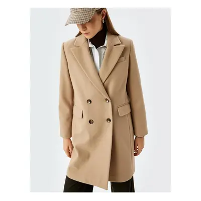 Koton Beige Women's Coat