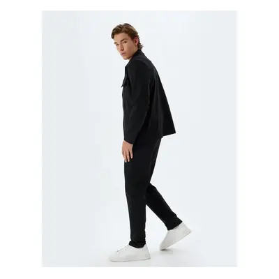 Koton Tie Waist Trousers with Pocket Detail.