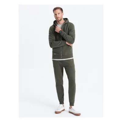 Ombre Men's sweatshirt set unbuttoned sweatshirt + pants