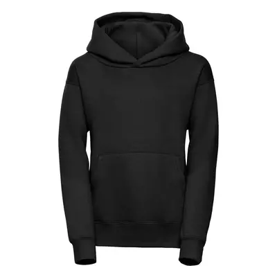 Czarna bluza dziecięca z kapturem Hooded Sweatshirt Russell