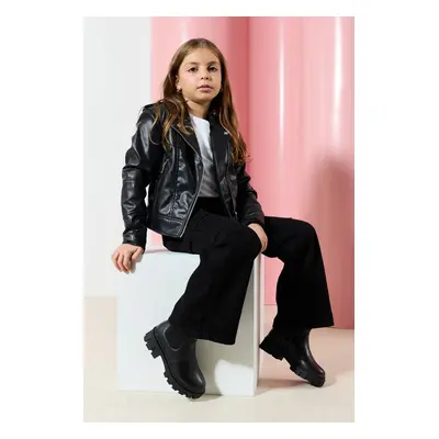 Trendyol Black Elastic Big Girl Chelsea Kids Boots