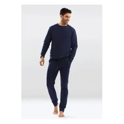 DKaren Man's Set Justin Navy Blue