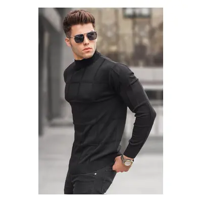 Madmext Black Turtleneck Knitwear Sweater