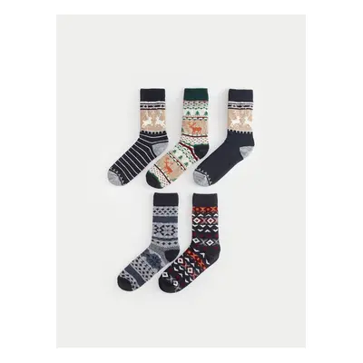 LC Waikiki Lcwk Patterned Men's Socks 5-Piece