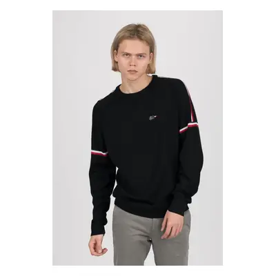 Tommy Hilfiger Sweater - MB TECH STRIPE SWEATER black