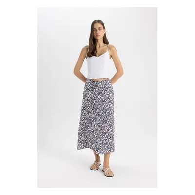 DEFACTO A Form Floral Normal Waist Midi Skirt