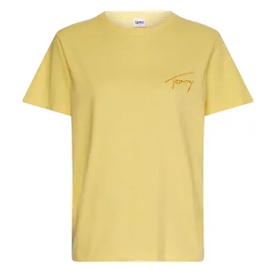 Tommy Jeans T-Shirt - TJW RLXD TOMMY SIGNATURE SS yellow