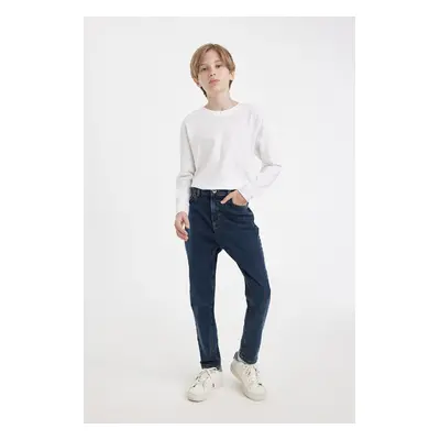 DEFACTO Boy Carrot Fit Straight Leg Pocket Jean Trousers