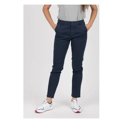 Tommy Jeans Trousers - TJW ESSENTIAL SLIM GMD CHINO dark blue