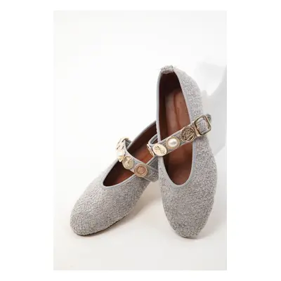 Soho Gray Women's Ballerinas