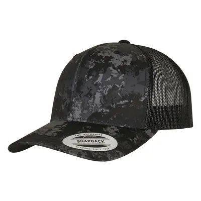 YP Classics® Veil Camo™ Retro Trucker Cap poseidon černá