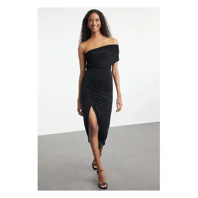 Trendyol Black Body-Styling Woven Dress