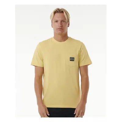 Tričko Rip Curl HORIZON BADGE SS TEE Straw