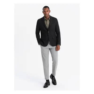 Ombre Men's classic rayon blazer - black