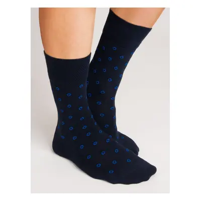 NOVITI Man's Socks SB004-M-09 Navy Blue