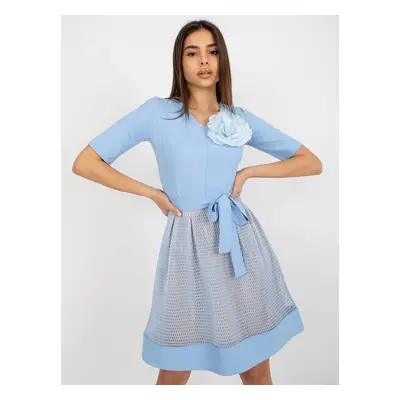 Dress-LK-SK-506551.76P-Light Blue