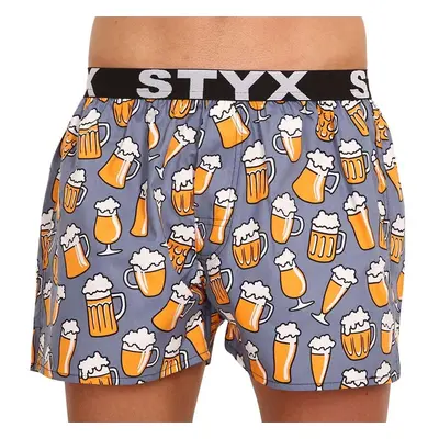 Pánské trenky Styx art sportovní guma pivo