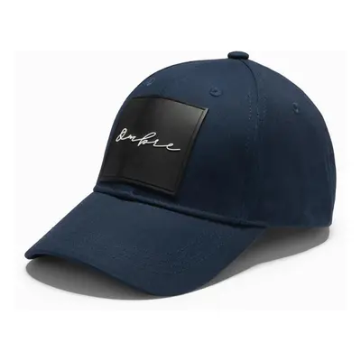 Ombre Men's baseball cap with large patch - navy blue