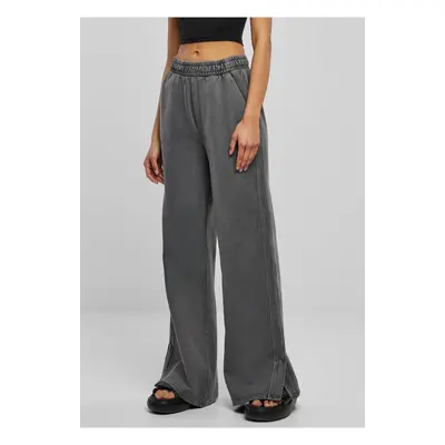 Dámské kalhoty Heavy Terry Garment Dye Slit Pants darkshadow