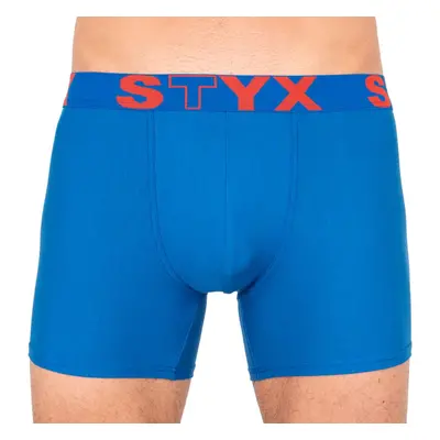 Pánské boxerky Styx long sportovní guma modré