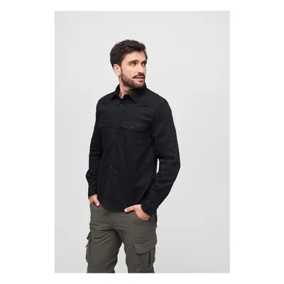 Flanellshirt černé