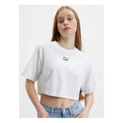 Bílý dámský crop top Puma Dare To - Dámské