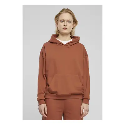 Dámská mikina s kapucí Terry Oversized rezavá